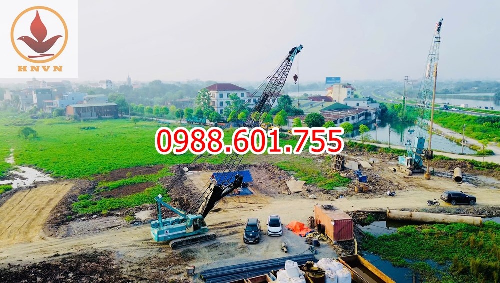 Khoan cọc nhồi dự án Pháp Vân – Cầu Giẽ với đường Vành đai 3